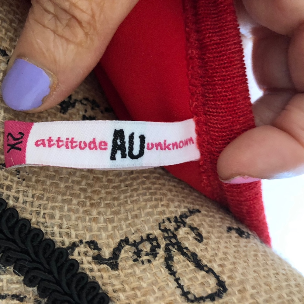Attitude Unknown blouse, size 2X - Picture 2 of 5